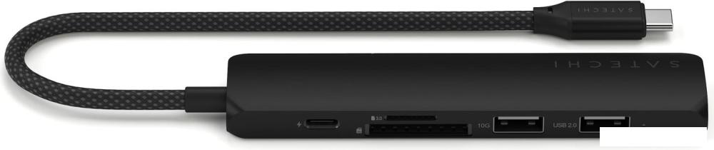 Док-станция Satechi 6-in-1 USB-C Slim Multiport Adapter ST-P6SK (черный)