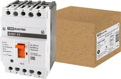 Выключатель автоматический TDM Electric ВА87-33 3Р 40А 18кА SQ0751-0006