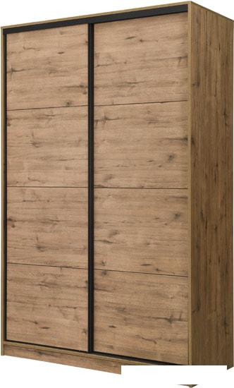 Шкаф-купе Рэйгрупп Bromo VVH 03 РГ-12.03 B 120 VVH 120x220.5 (дуб велингтон/черный)