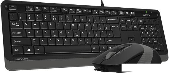 Офисный набор A4Tech Fstyler F1010 (черный/серый)