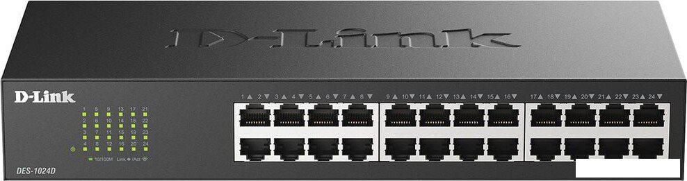 Неуправляемый коммутатор D-Link DES-1024D/H2A