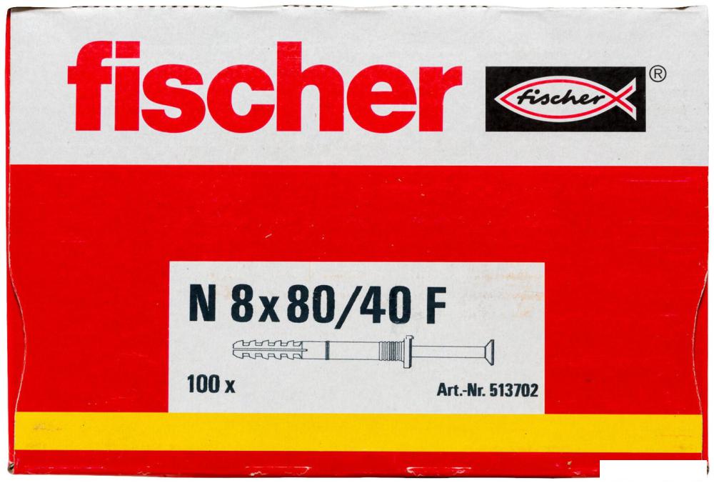 Дюбель-гвоздь Fischer N 8 x 80/40 F 513702 (100 шт)