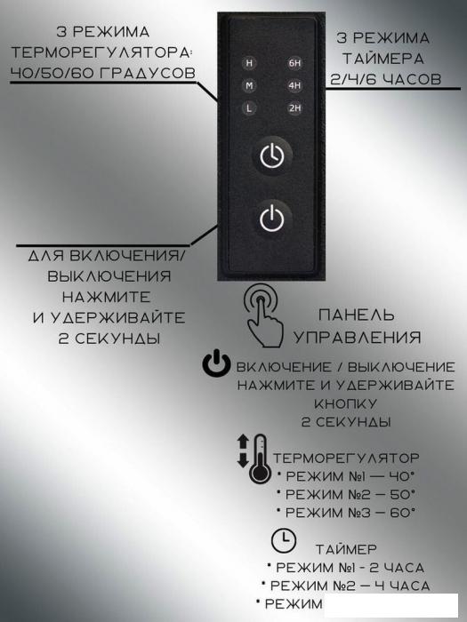 Полотенцесушитель Granula Квадро Вертикаль 15х150 (терморегулятор с таймером, черный)