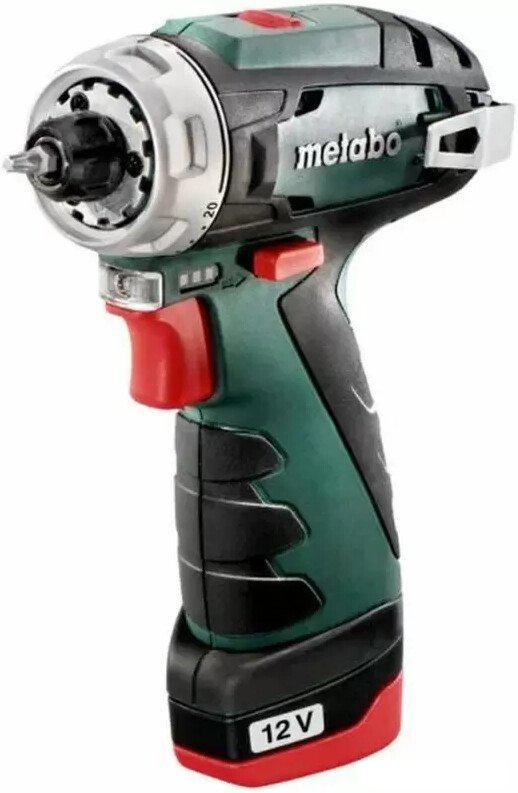 Дрель-шуруповерт Metabo PowerMaxx BS 12 Set 600080710 (с 2-мя АКБ, кейс)