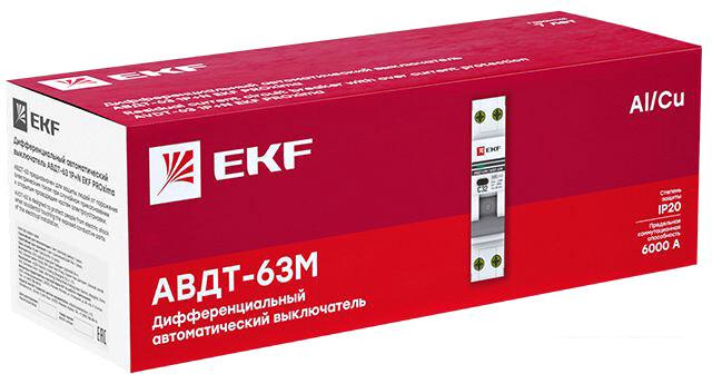 Дифференциальный автомат EKF АВДТ-63М 16А30мА DA63M-16-30