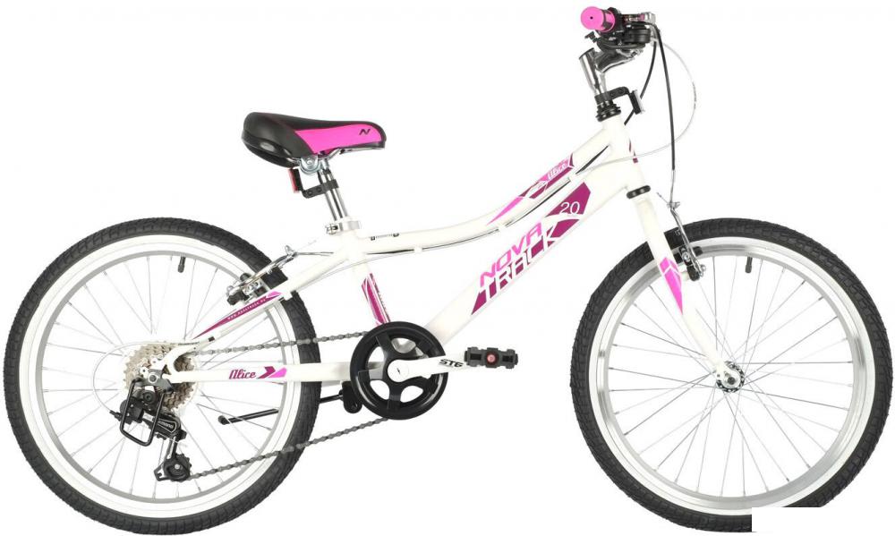 Детский велосипед Novatrack Alice 6.V 2021 20SH6V.ALICE.WT21 (белый)