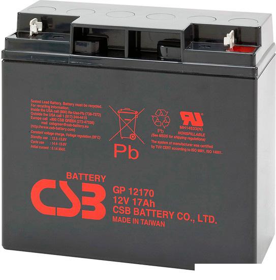 Аккумулятор для ИБП CSB Battery GP12170 (12В/17 А·ч)