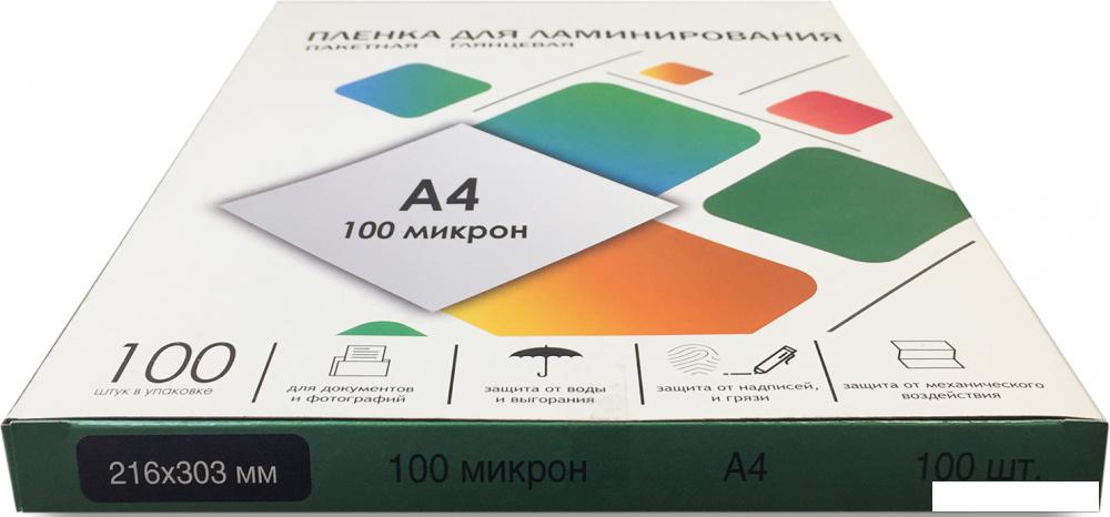 Пленка для ламинирования Гелеос A4 100 мкм LPA4-100