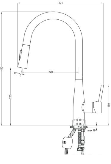 Смеситель Deante Lukrecja BDH B720