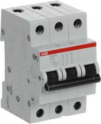 Выключатель автоматический ABB SH203-C16 3P 16А 2CDS213001R0164 Выключатель автоматический ABB SH203-C16 3P 16А 2CDS213001R0164