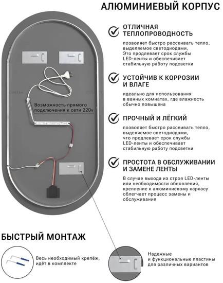 eMZe 50x100 LED.50.100.4K (с подсветкой)