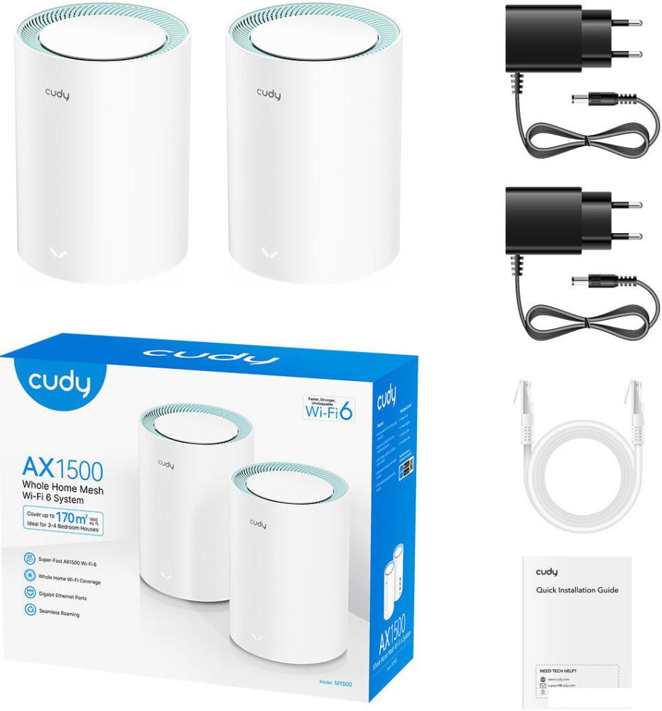 Wi-Fi система Cudy M1500 1.0 (2-Pack)