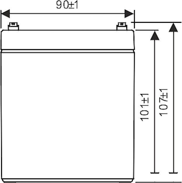 Аккумулятор для ИБП WBR HR1221W F2