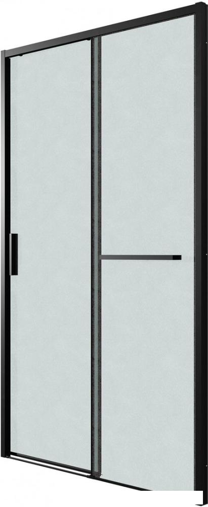 Душевая дверь Grossman Style 130x195 100.K33.05.130.21.02 (черный матовый/стекло шиншилла)