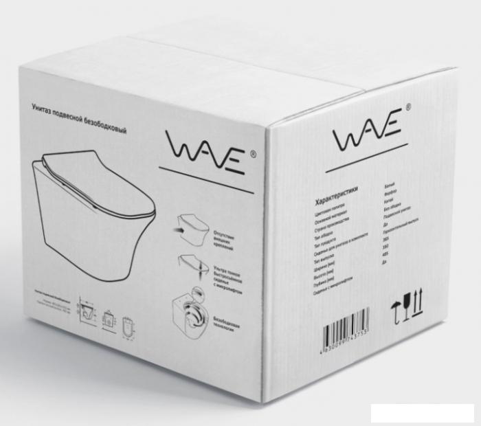 Унитаз подвесной White Wave Promo (белый глянец)