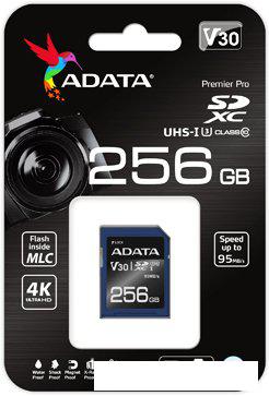 Карта памяти ADATA Premier Pro ASDX256GUI3V30S-R SDXC 256GB