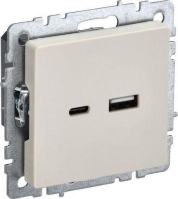 Розетки, выключатели IEK Brite BR-U22-018-K10