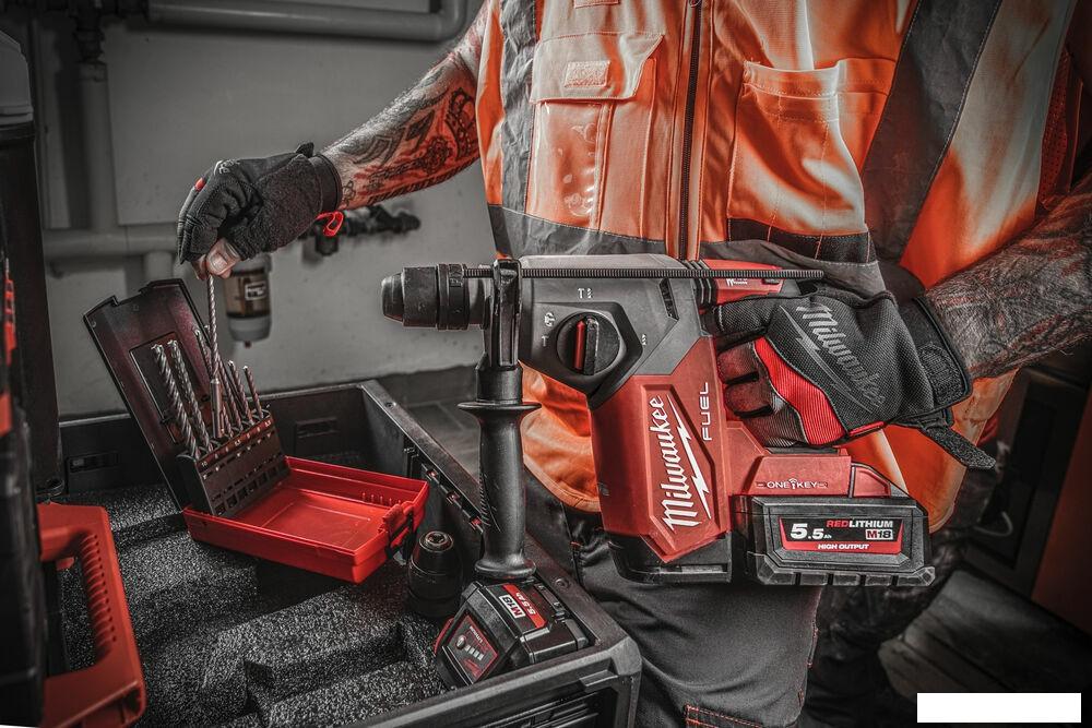 Перфоратор Milwaukee M18 FUEL M18ONEFHX-552X 4933478504 (с 2-мя АКБ, кейс)