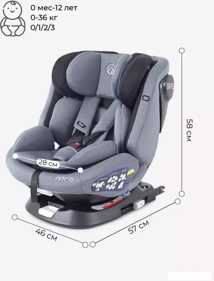 Детское автокресло Rant Nitro Isofix UB619 (серый/черный)