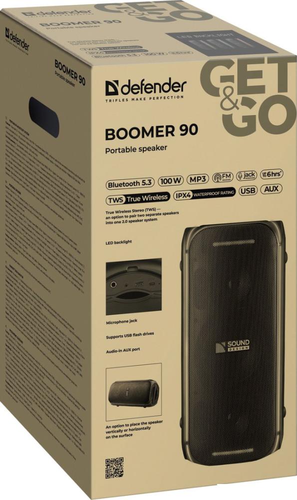 Беспроводная колонка Defender Boomer 90