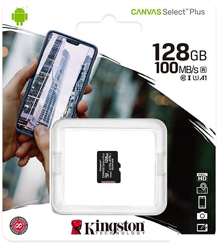 Карты памяти Kingston Canvas Select Plus microSDXC 128GB SDCS2/128GBSP