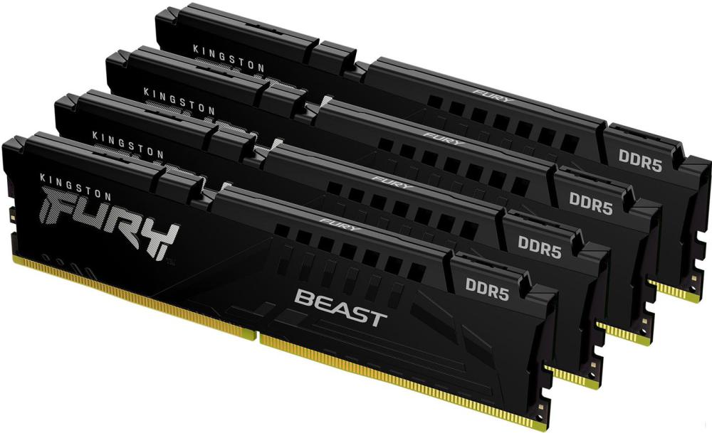 Оперативная память Kingston FURY Beast 4x32ГБ DDR5 5200 МГц KF552C40BBK4-128
