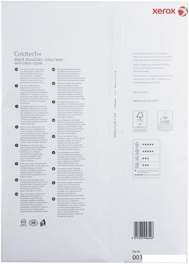 Офисная бумага Xerox Colotech Plus A3 90 г/м2 500 л 003R94642