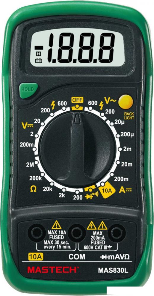 Мультиметр Mastech MAS830L