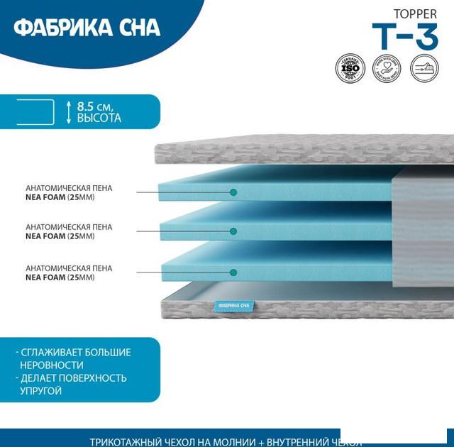Ортопедический наматрасник Фабрика сна Топпер Т-3 160х200