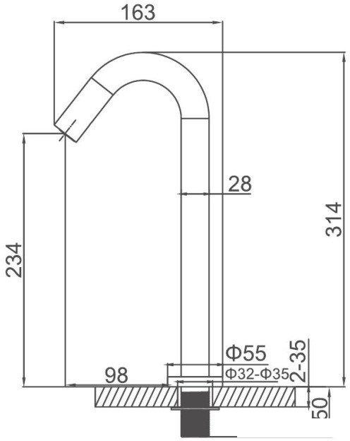 Смеситель Ledeme L1755-3