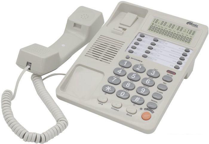 Проводной телефон Ritmix RT-495 (белый)