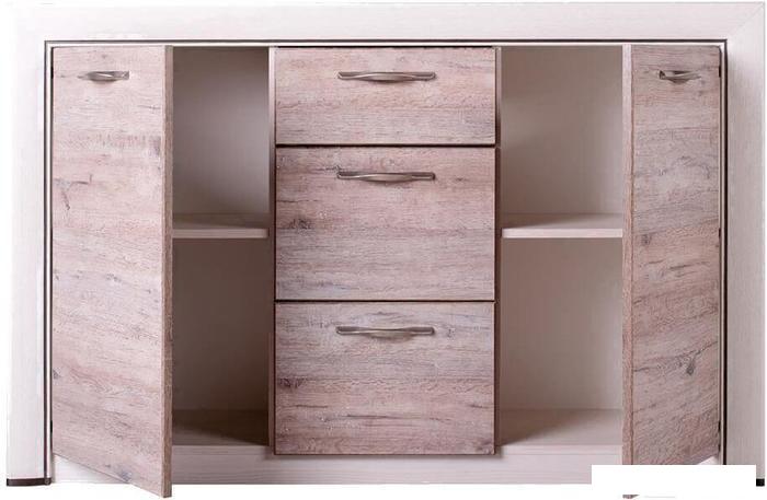 Комод Anrex Olivia 2D3S (вудлайн кремовый/дуб анакона)