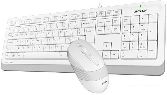 Офисный набор A4Tech Fstyler F1010 (белый/серый)