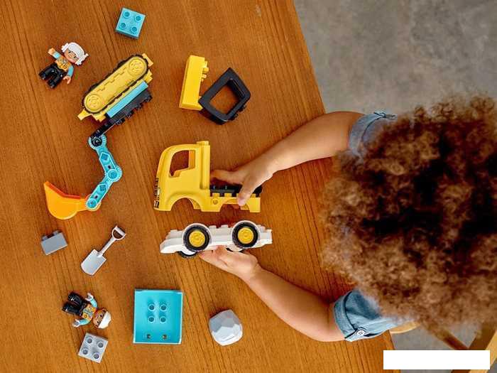 Конструктор LEGO Duplo 10931 Грузовик и гусеничный экскаватор