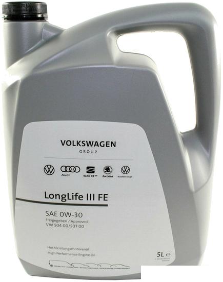 Моторное масло AUDI/Volkswagen Longlife III FE 0W-30 5л GS55545M4