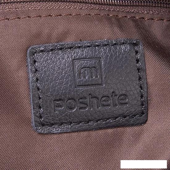Женская сумка Poshete 857-6356-W009-DSV (серебристый)