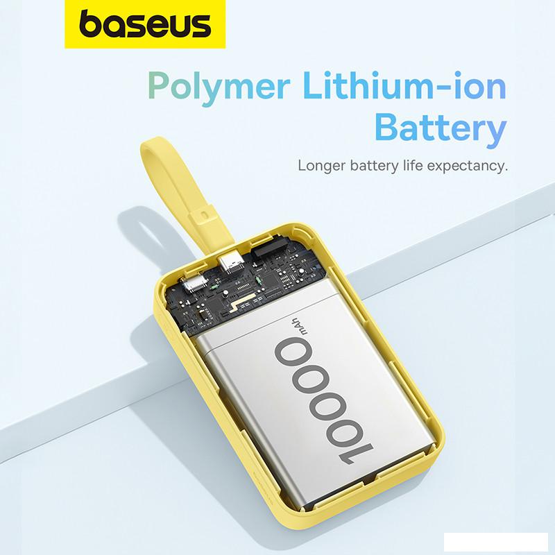 Внешний аккумулятор Baseus Magnetic Fast Charge Power Bank Type-C Edition 30W 10000mAh (желтый)