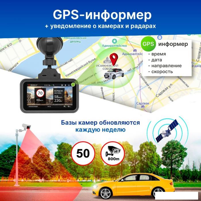 Автомобильные видеорегистраторы TrendVision TDR-725 Real 4K Max