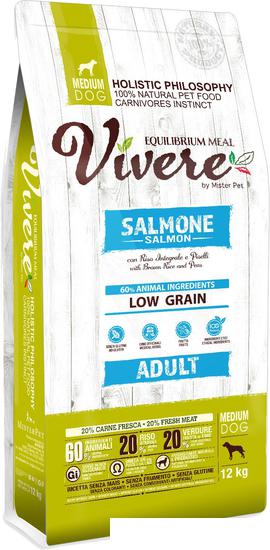 Сухой корм для собак Vivere Medium Adult Salmon 12 кг