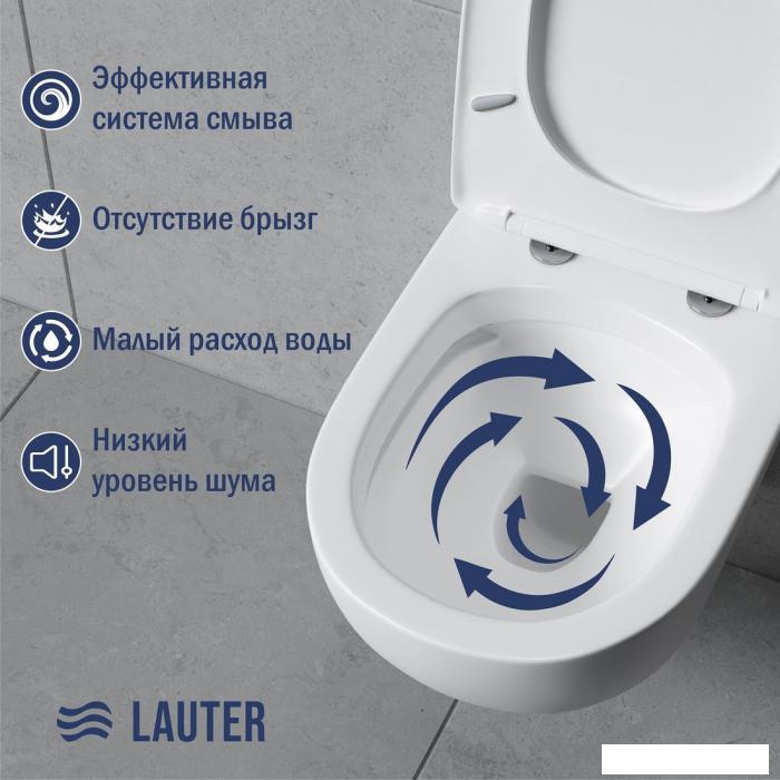 Унитаз подвесной Lauter Sulzdorf (белый с микролифтом)