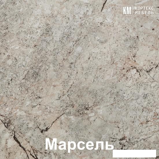 Шкаф напольный Кортекс-мебель Корнелия Лира НШ60р1ш (белый/марсель)