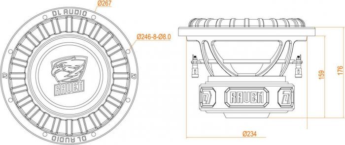 Автомобильная акустика DL Audio Raven 10 V.2