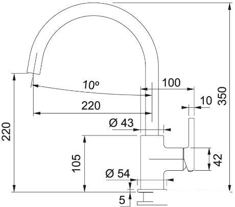 Смеситель Franke Lina XL 115.0626.024 (белый)
