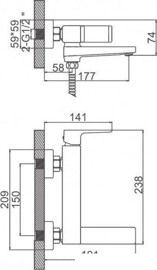 Смеситель Ledeme L3173G
