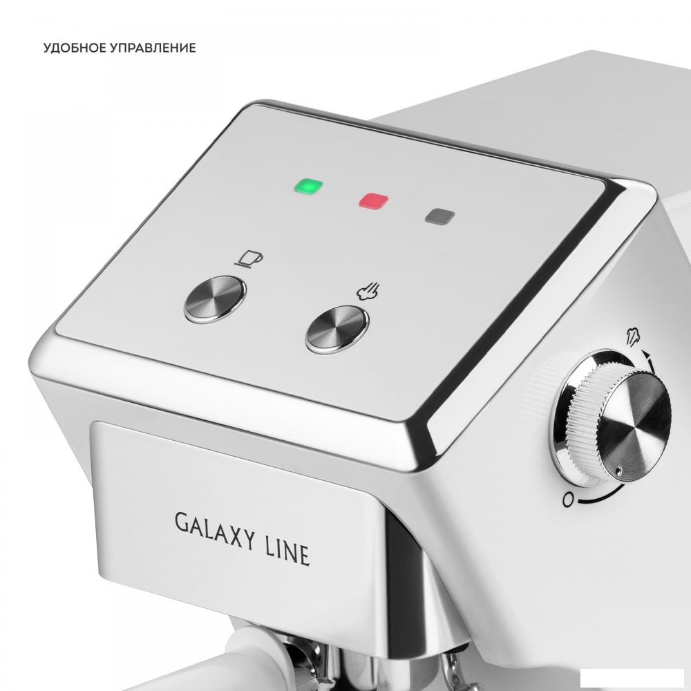 Рожковая кофеварка Galaxy Line GL0756 (белый)