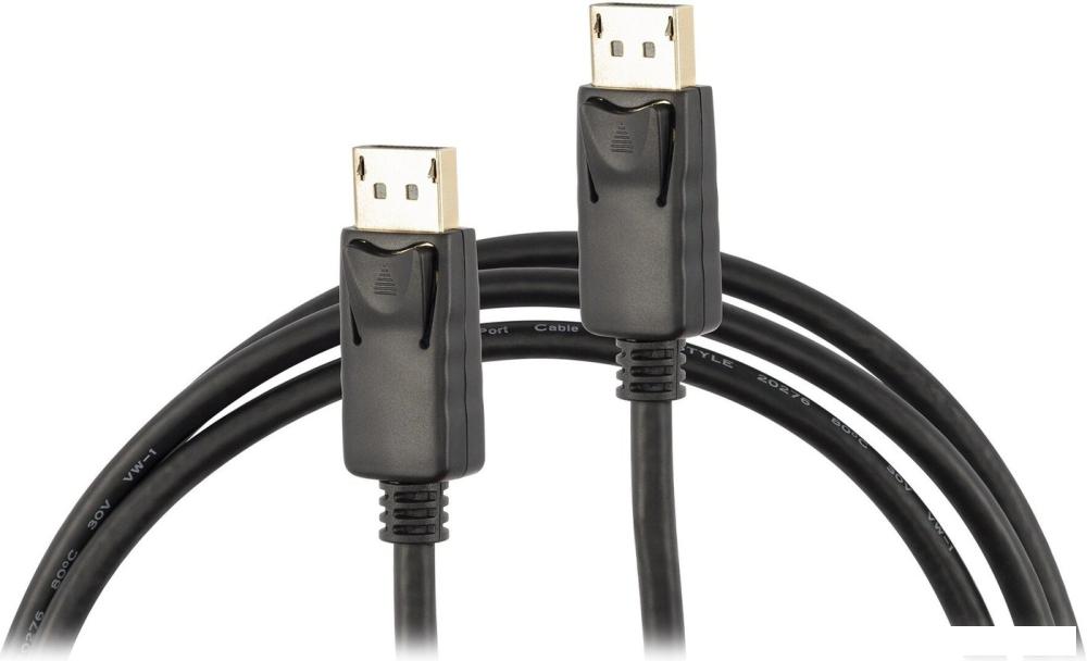 Кабель Buro BU-DP2.0-2M DisplayPort - DisplayPort (2м, черный)