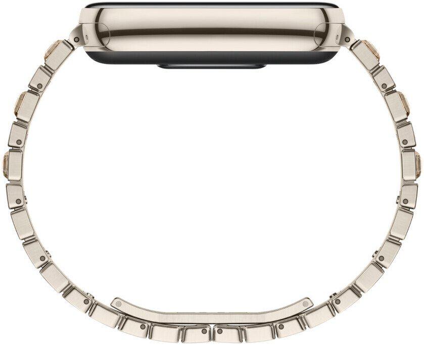 Фитнес-браслет Xiaomi Smart Band 10 (искрящееся золото, с золотистым металлическим браслетом, международная версия)
