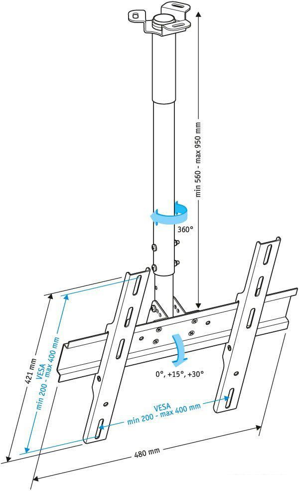 Кронштейн Holder PR-101 (черный)