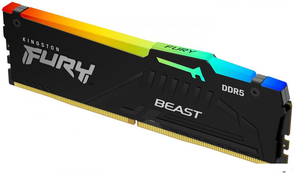 Оперативная память Kingston FURY Beast RGB 32ГБ DDR5 5200 МГц KF552C40BBA-32