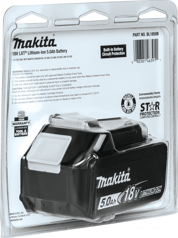 Аккумулятор Makita BL1850B (18В/5 Ah)